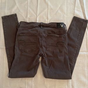 American Eagle Charcoal Gray Jeggings Size 4